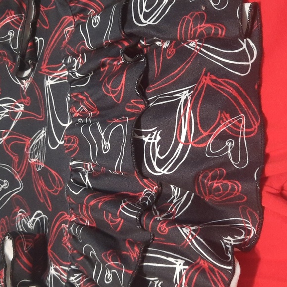 2 Pc Matching Valentines Set - Size 7-8 Ruffle Boutique Set - Color: Red & Black - Picture 3 of 11